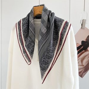 MaraSilk Pure Mulberry Silk-Wool Scarf - Square MS901