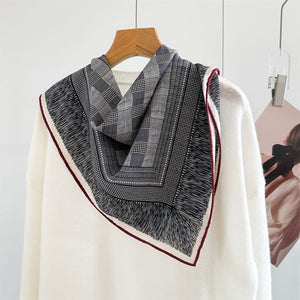 MaraSilk Pure Mulberry Silk-Wool Scarf - Square MS901