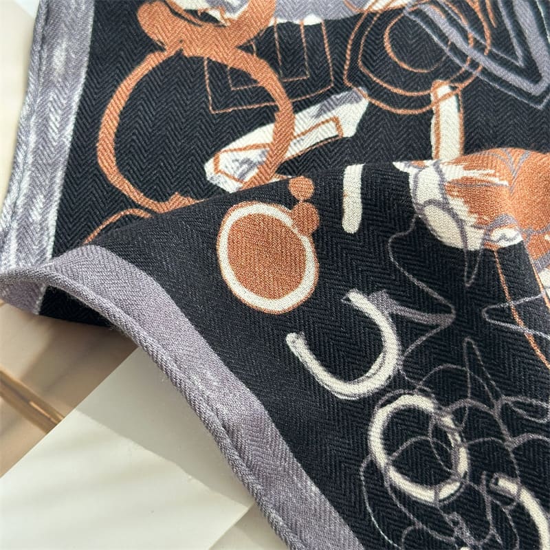 MaraSilk Pure Mulberry Silk-Wool Scarf - Square MS902