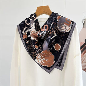 MaraSilk Pure Mulberry Silk-Wool Scarf - Square MS902