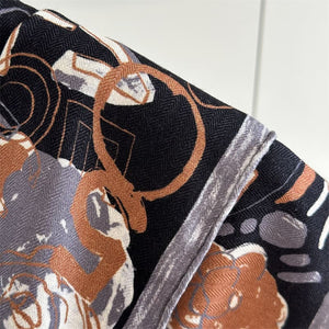 MaraSilk Pure Mulberry Silk-Wool Scarf - Square MS902
