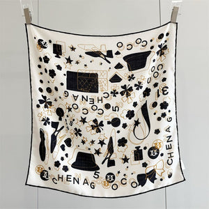 MaraSilk Pure Mulberry Silk-Wool Scarf - Square MS903