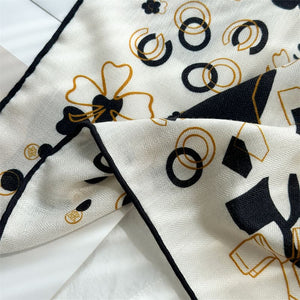 MaraSilk Pure Mulberry Silk-Wool Scarf - Square MS903
