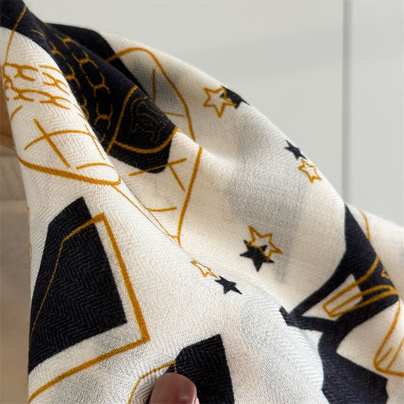 MaraSilk Pure Mulberry Silk-Wool Scarf - Square MS903