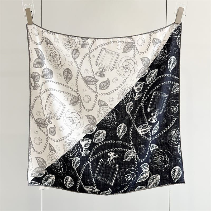 MaraSilk Pure Mulberry Silk-Wool Scarf - Square MS904 25" x 25" MS90401