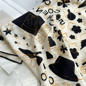 MaraSilk Pure Mulberry Silk-Wool Scarf - Square MS904