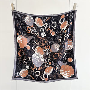 MaraSilk Pure Mulberry Silk-Wool Scarf - Square MS904 25" x 25" MS90403
