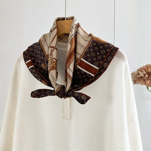 MaraSilk Pure Mulberry Silk-Wool Scarf - Square MS904