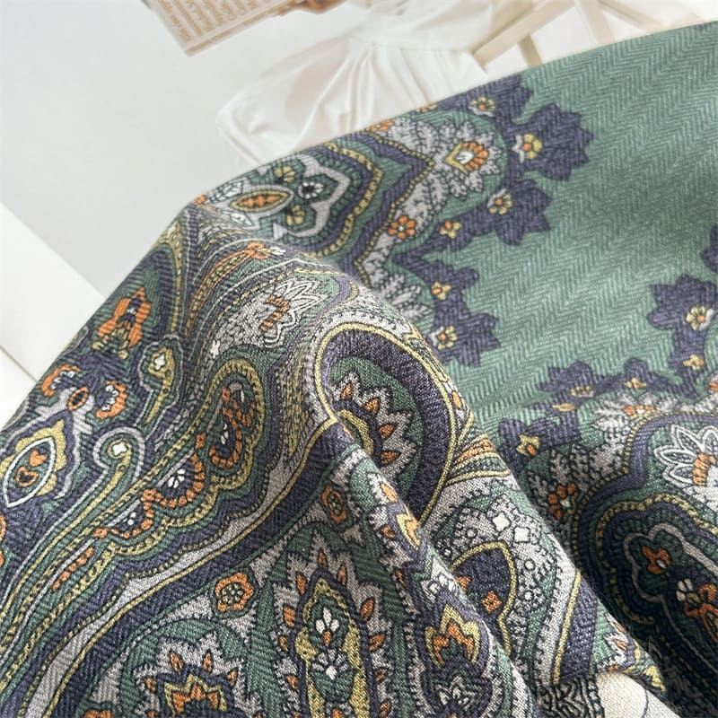 MaraSilk Pure Mulberry Silk-Wool Scarf - Square MS904