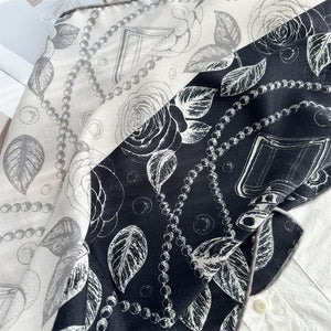 MaraSilk Pure Mulberry Silk-Wool Scarf - Square MS904