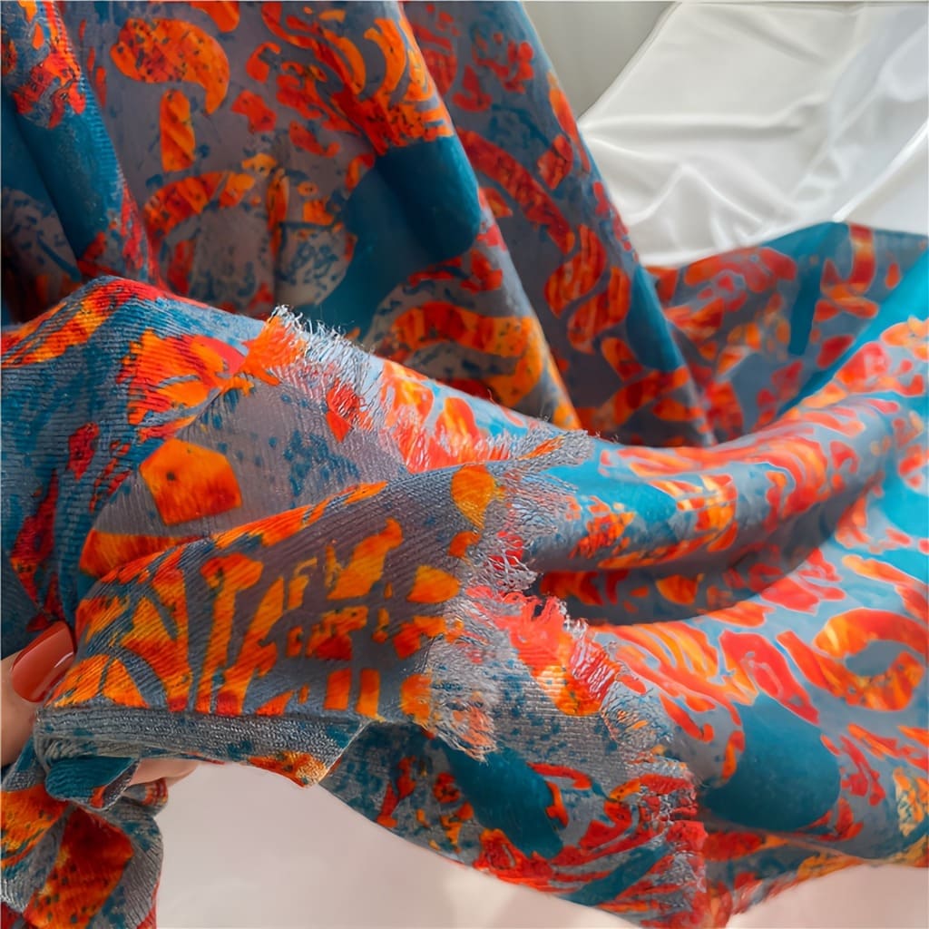 MaraSilk Pure Wool Scarf - Oblong MS818