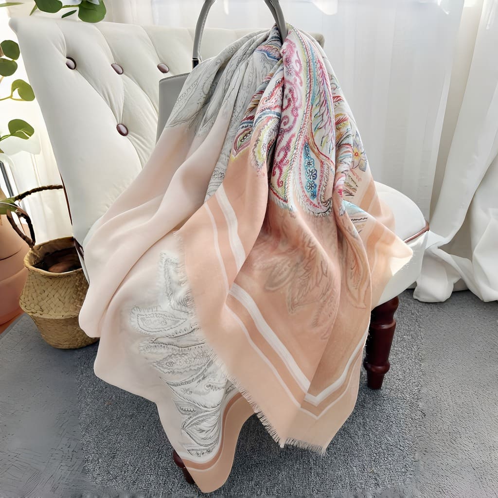 MaraSilk Pure Wool Scarf - Oblong MS819