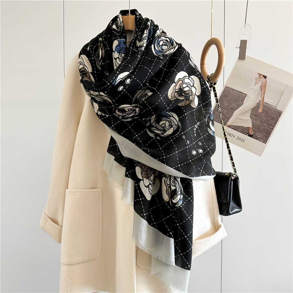 MaraSilk Pure Wool Scarf - Oblong MS821
