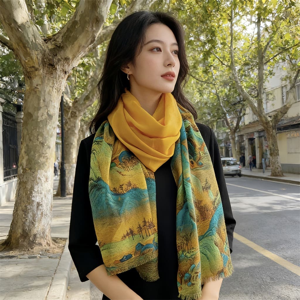 MaraSilk Pure Wool Scarf - Oblong MS834 79" x 39" MS83401