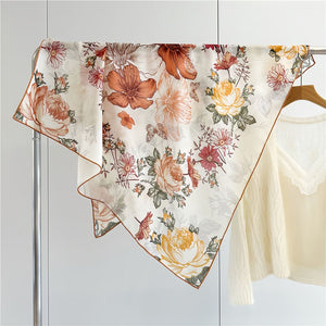 MaraSilk Pure Wool Scarf - Square MS816