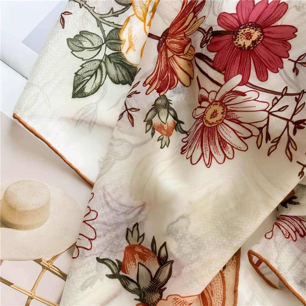MaraSilk Pure Wool Scarf - Square MS816