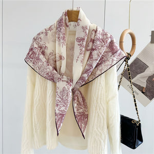 MaraSilk Pure Wool Scarf - Square MS816
