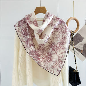 MaraSilk Pure Wool Scarf - Square MS816