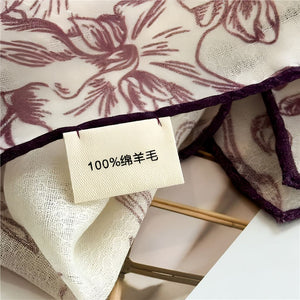 MaraSilk Pure Wool Scarf - Square MS816