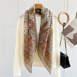 MaraSilk Pure Wool Scarf - Square MS816