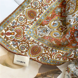 MaraSilk Pure Wool Scarf - Square MS816