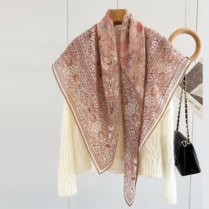 MaraSilk Pure Wool Scarf - Square MS816