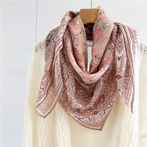 MaraSilk Pure Wool Scarf - Square MS816