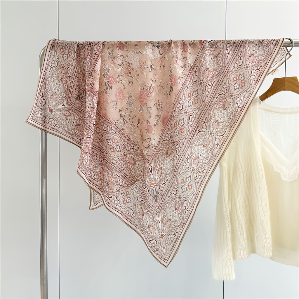 MaraSilk Pure Wool Scarf - Square MS816