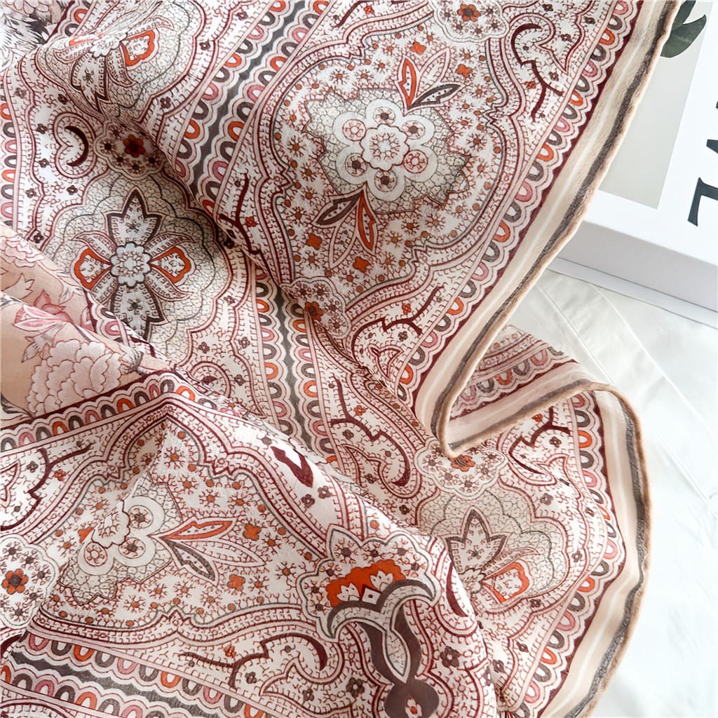 MaraSilk Pure Wool Scarf - Square MS816