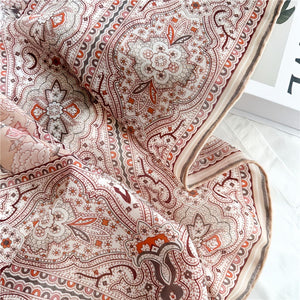 MaraSilk Pure Wool Scarf - Square MS816