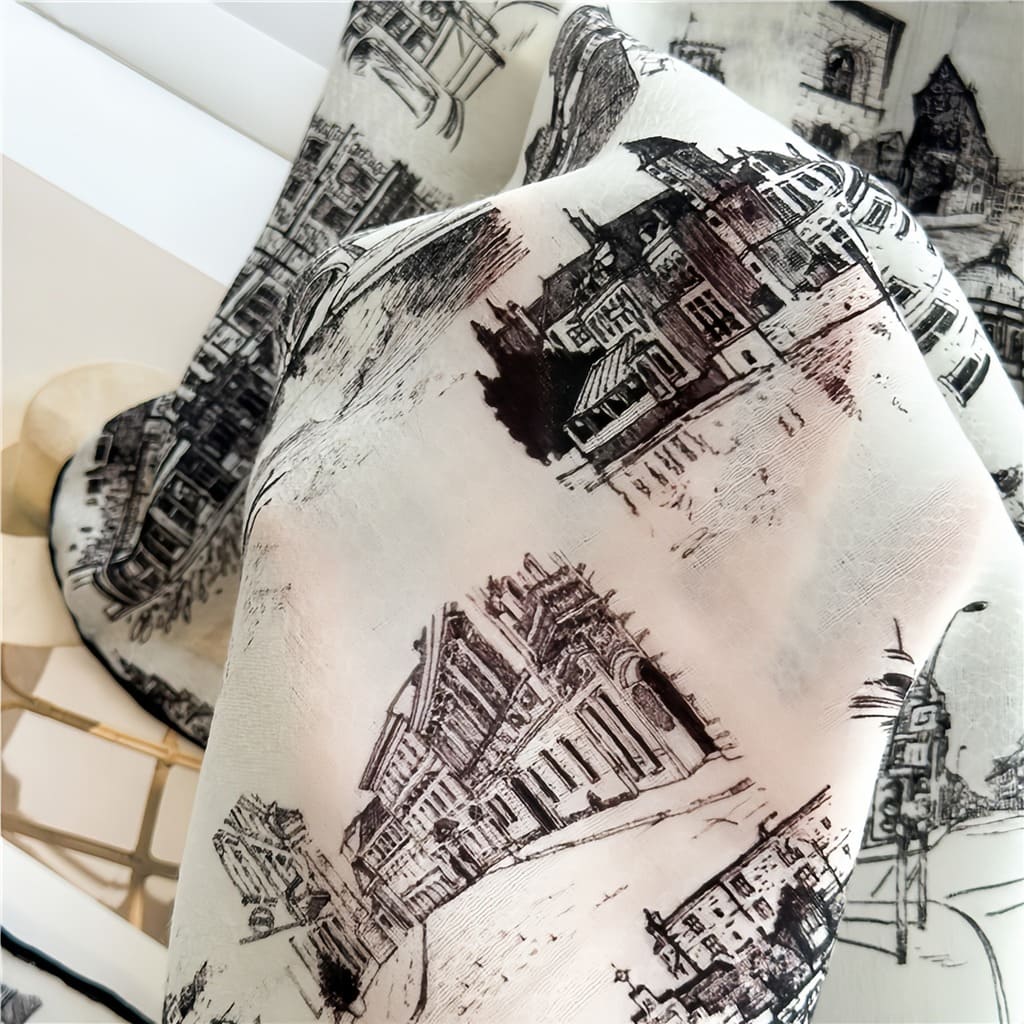 MaraSilk Pure Wool Scarf - Square MS816
