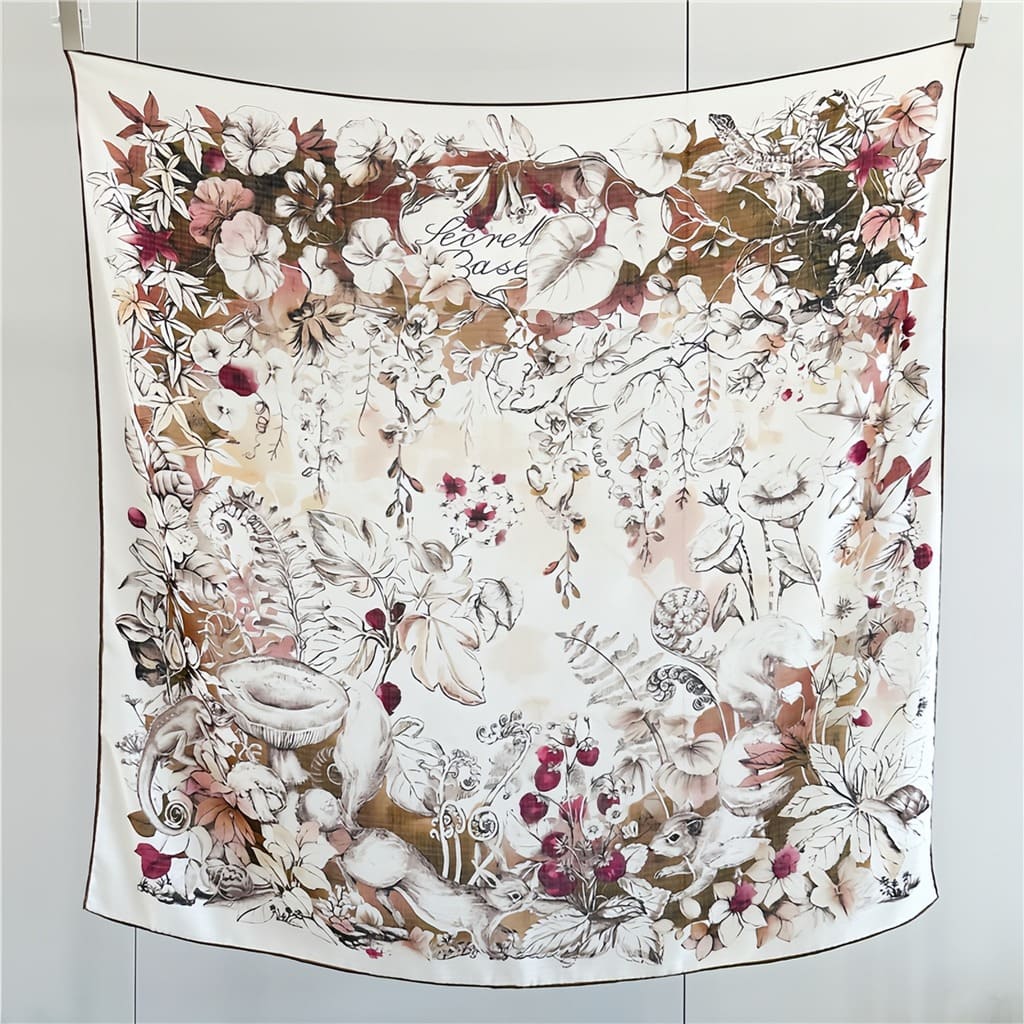 MaraSilk Pure Wool Scarf - Square MS816
