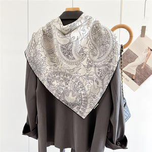 MaraSilk Pure Wool Scarf - Square MS816
