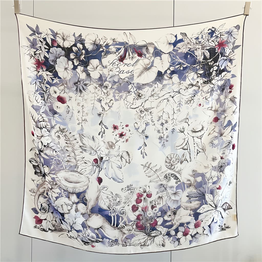 MaraSilk Pure Wool Scarf - Square MS816