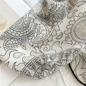 MaraSilk Pure Wool Scarf - Square MS816