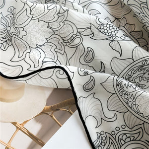 MaraSilk Pure Wool Scarf - Square MS816