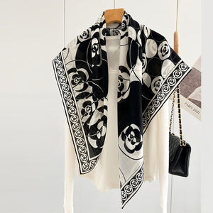MaraSilk Pure Wool Scarf - Square MS816