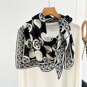 MaraSilk Pure Wool Scarf - Square MS816