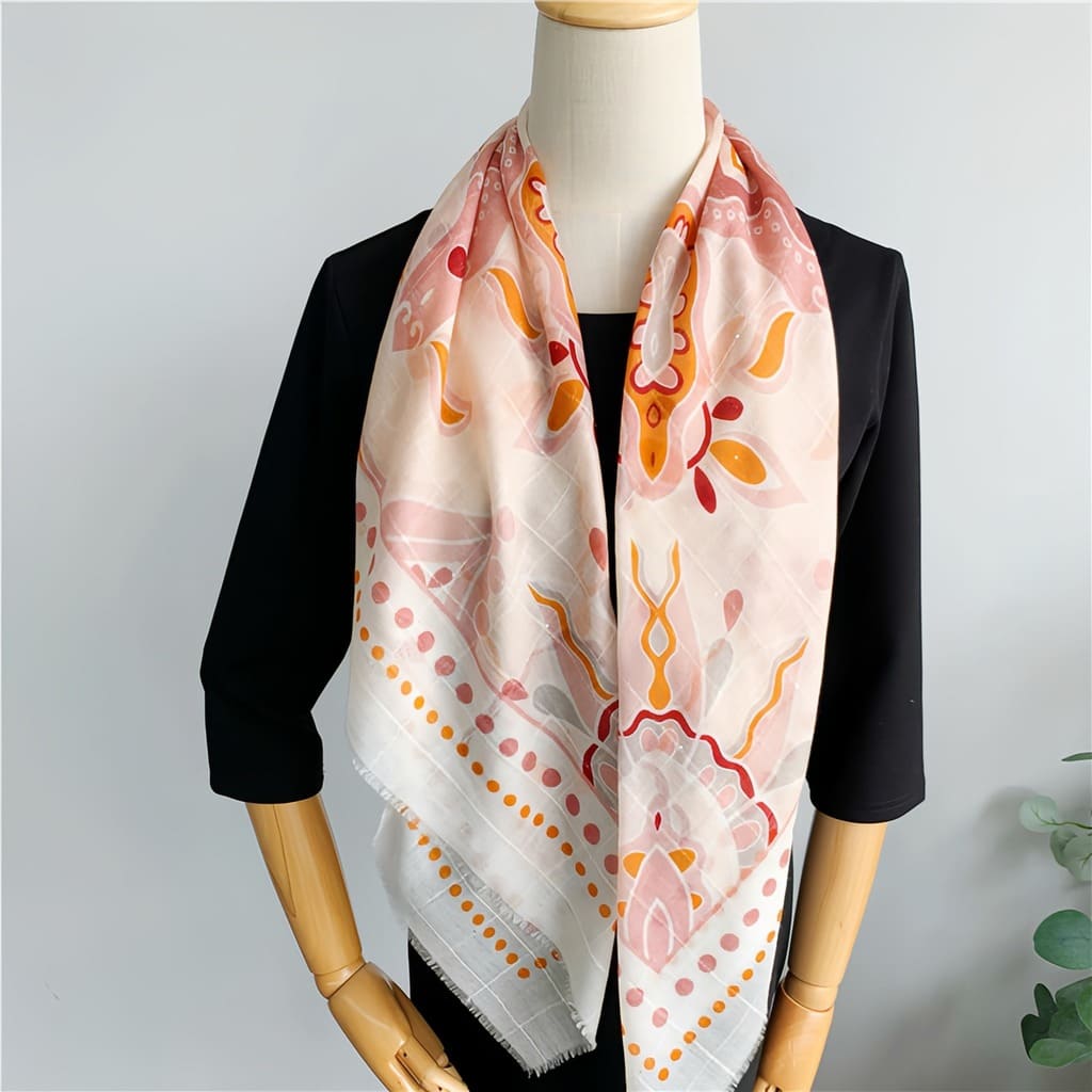 MaraSilk Pure Wool Scarf - Square MS822