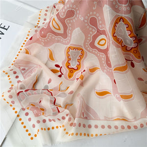 MaraSilk Pure Wool Scarf - Square MS822