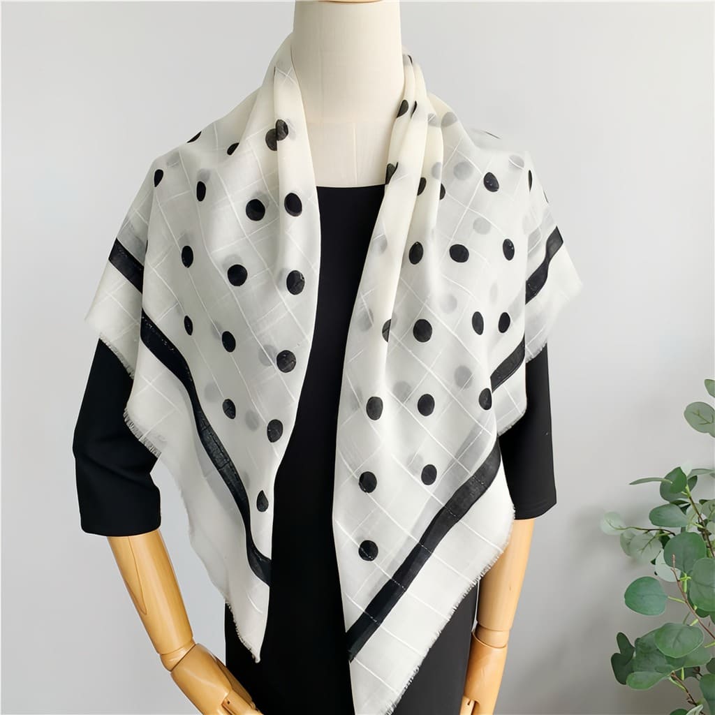 MaraSilk Pure Wool Scarf - Square MS823
