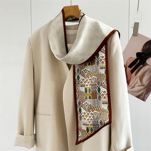 MaraSilk Pure Mulberry Silk Scarf - Ribbon Crepe Satin MS840 59" x 6" MS84002