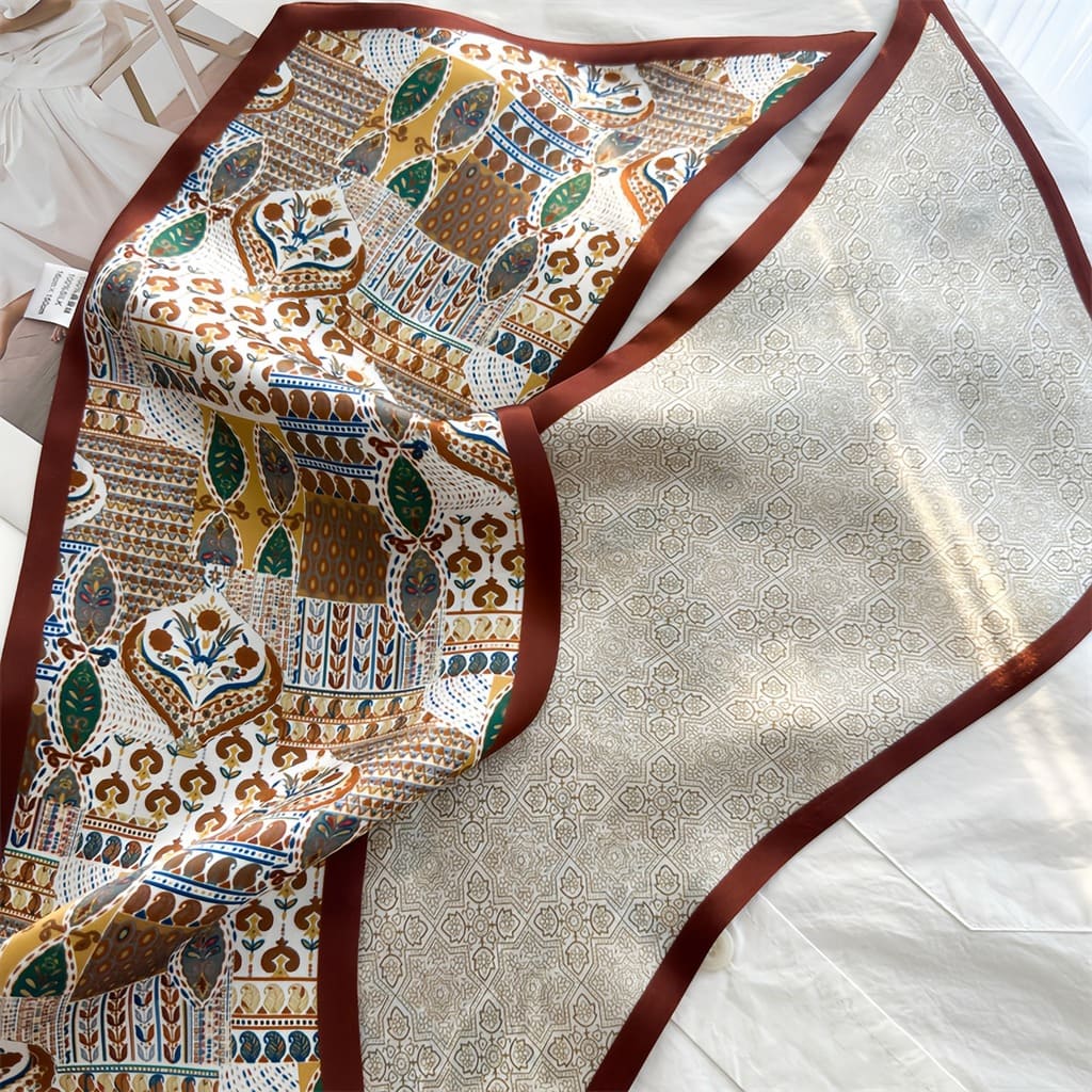 MaraSilk Pure Mulberry Silk Scarf - Ribbon Crepe Satin MS840