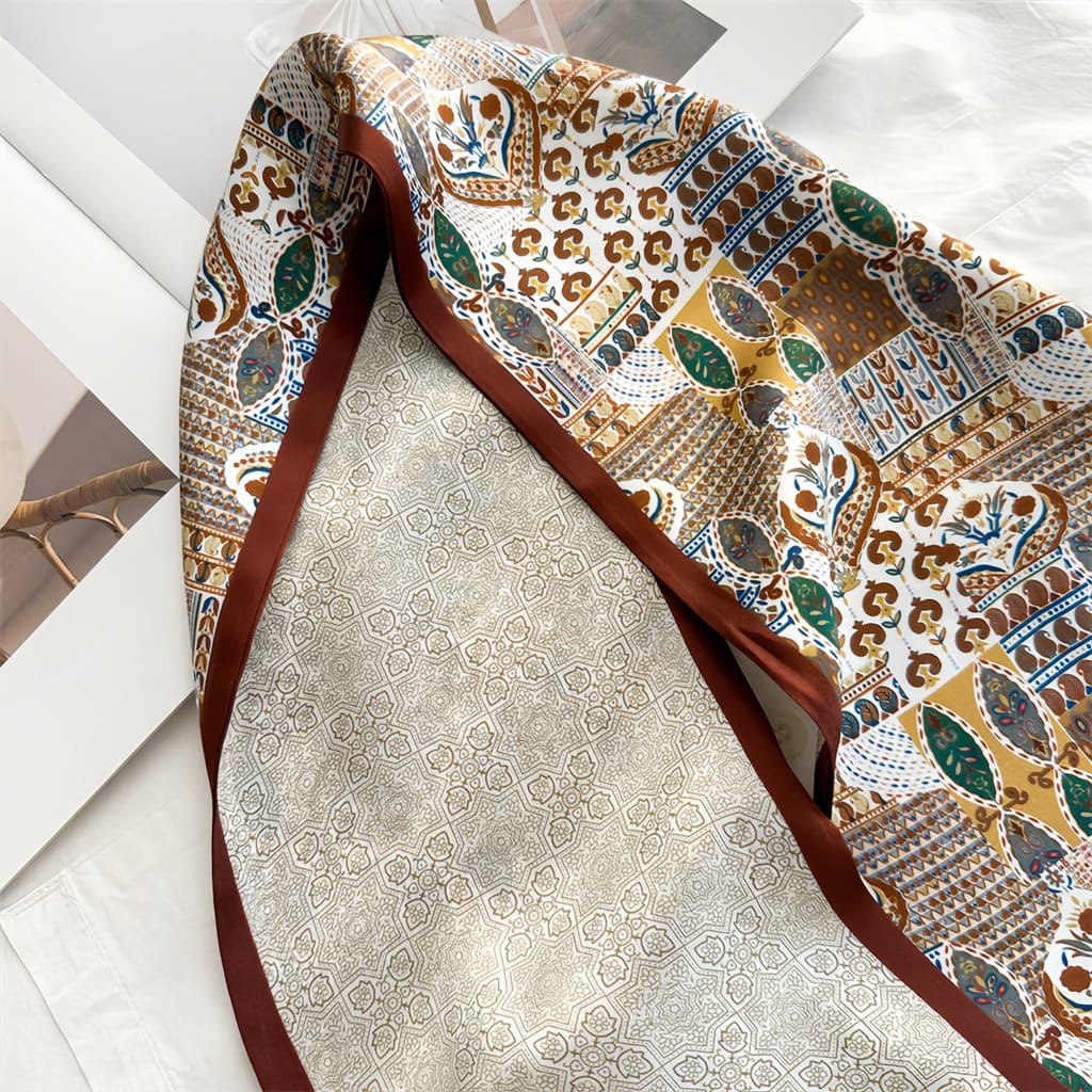 MaraSilk Pure Mulberry Silk Scarf - Ribbon Crepe Satin MS840