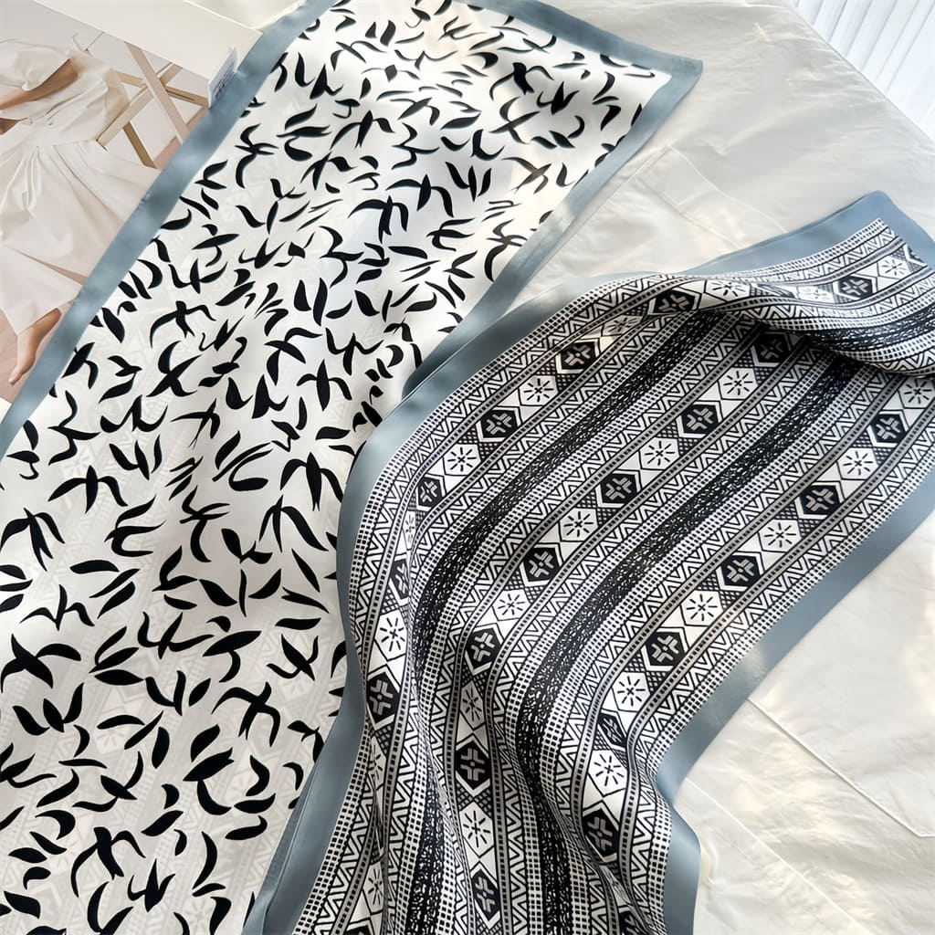 MaraSilk Pure Mulberry Silk Scarf - Ribbon Crepe Satin MS840