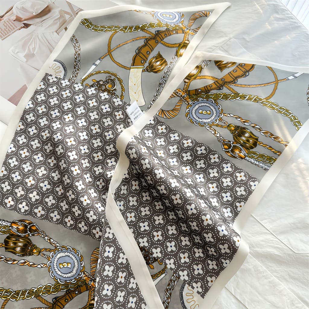 MaraSilk Pure Mulberry Silk Scarf - Ribbon Crepe Satin MS840