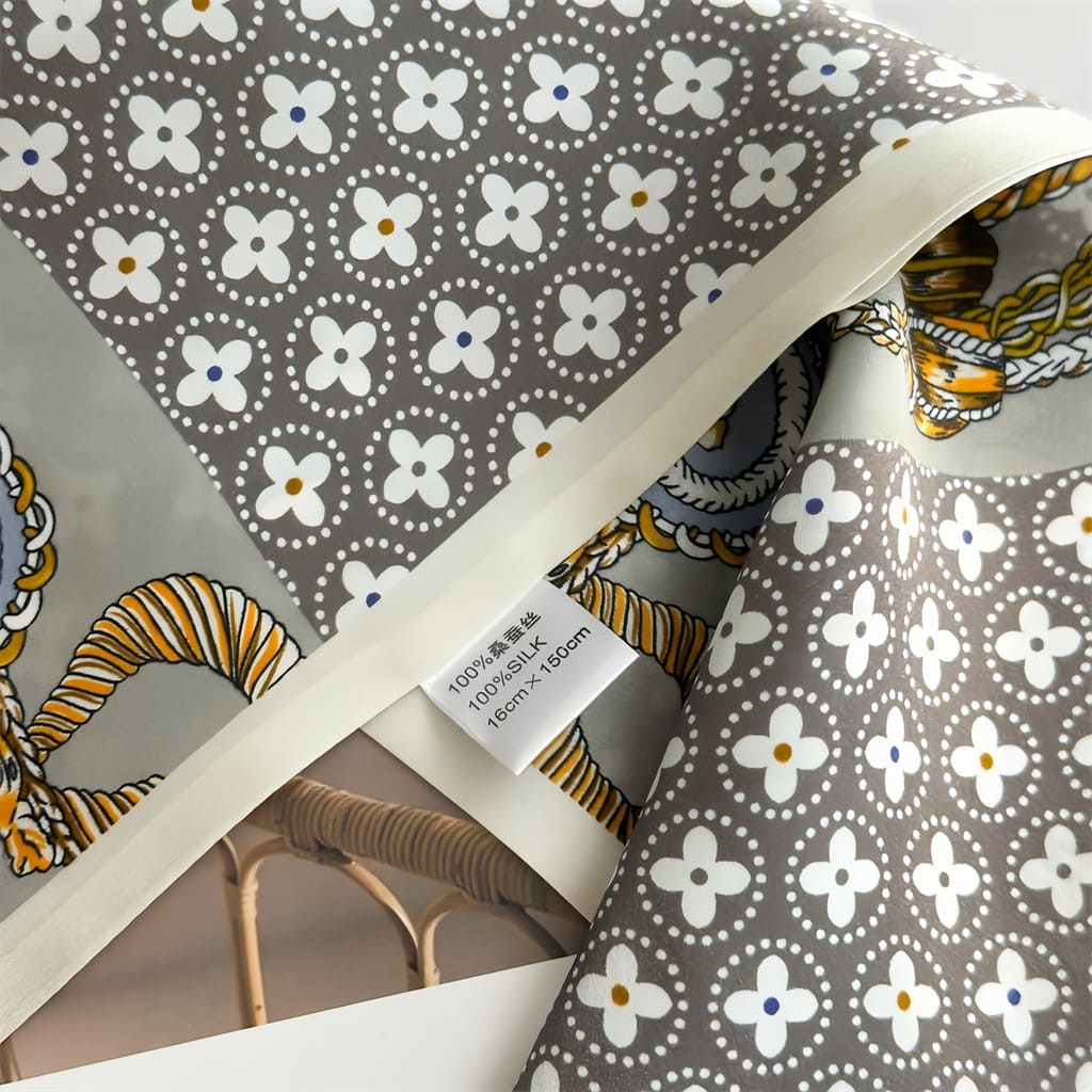 MaraSilk Pure Mulberry Silk Scarf - Ribbon Crepe Satin MS840