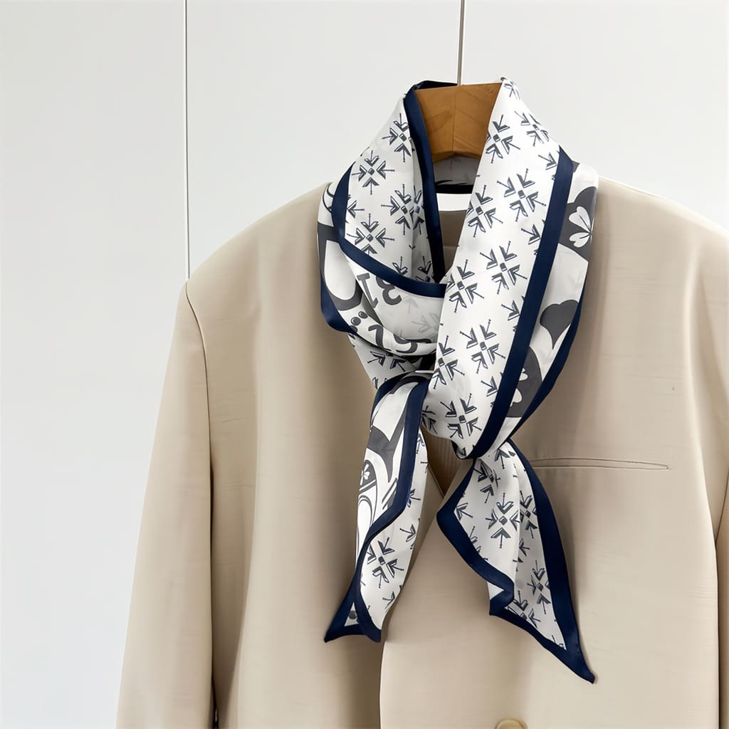 MaraSilk Pure Mulberry Silk Scarf - Ribbon Crepe Satin MS841