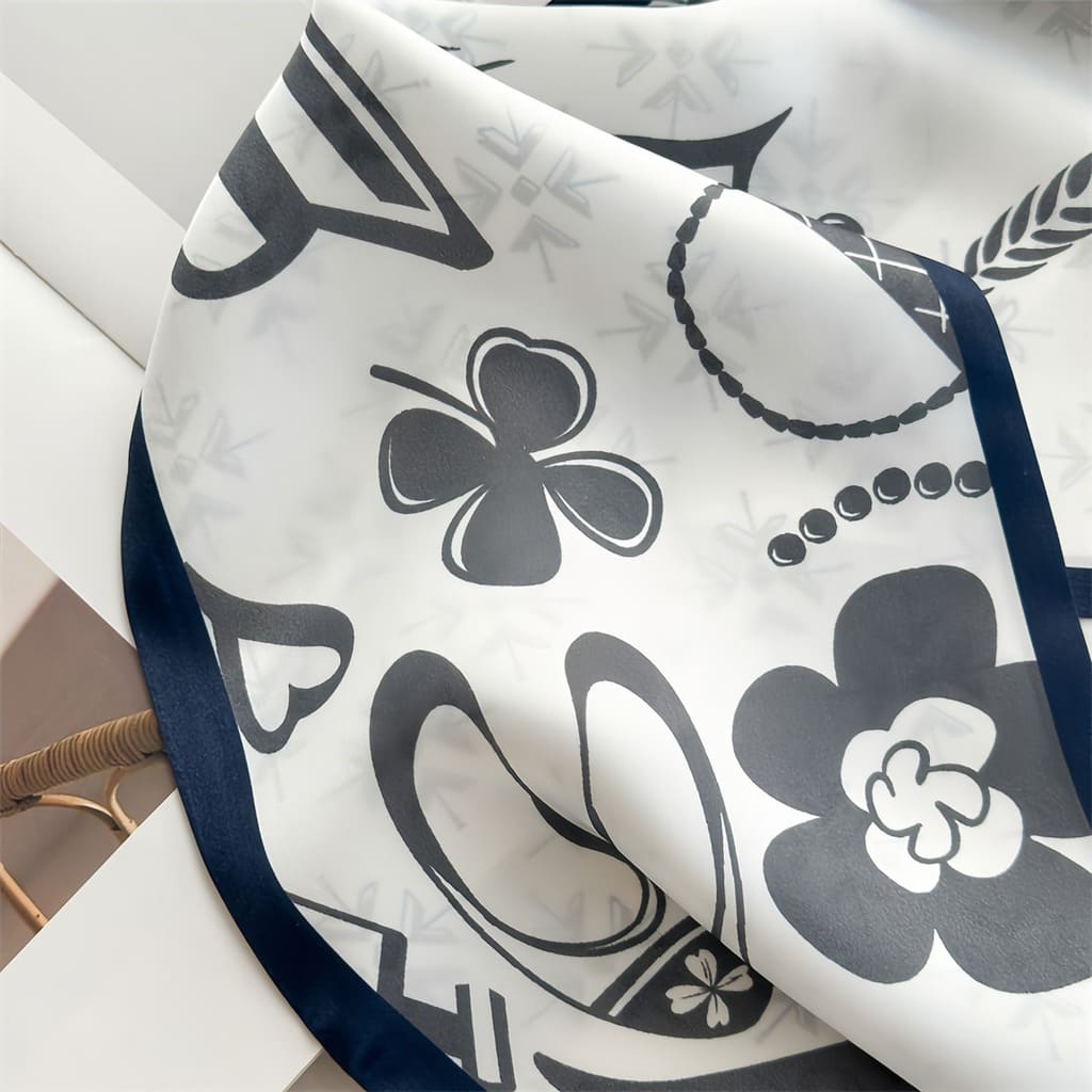 MaraSilk Pure Mulberry Silk Scarf - Ribbon Crepe Satin MS841