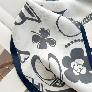 MaraSilk Pure Mulberry Silk Scarf - Ribbon Crepe Satin MS841